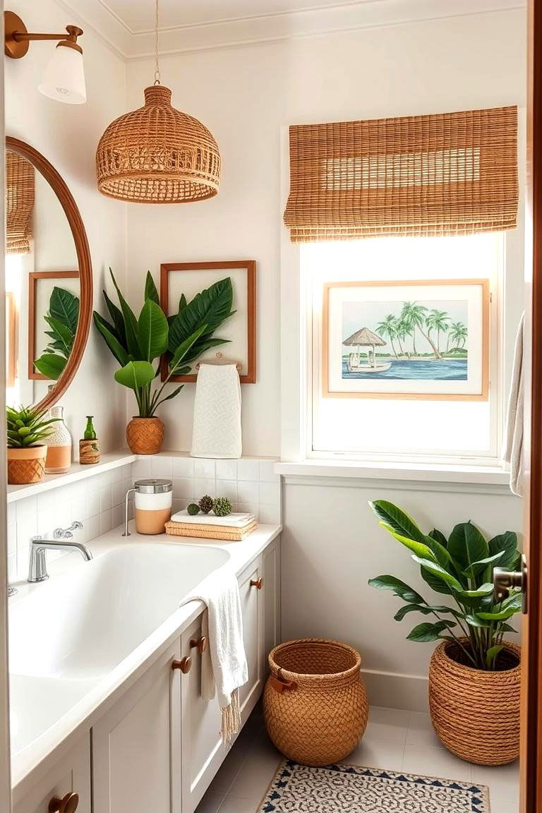 Tropical Themed Accessories - 24 Tropical Bathroom Ideas