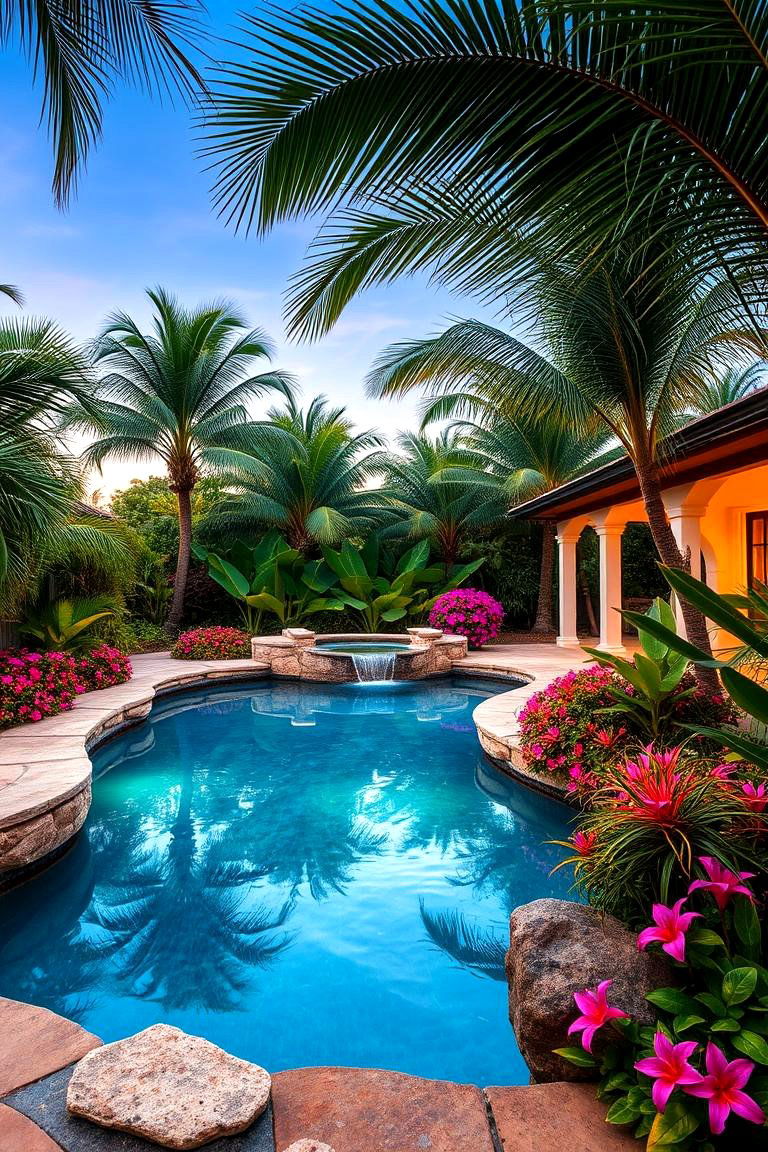 Tropical Vibe Inground Pool - 24 Small Inground Pool Ideas