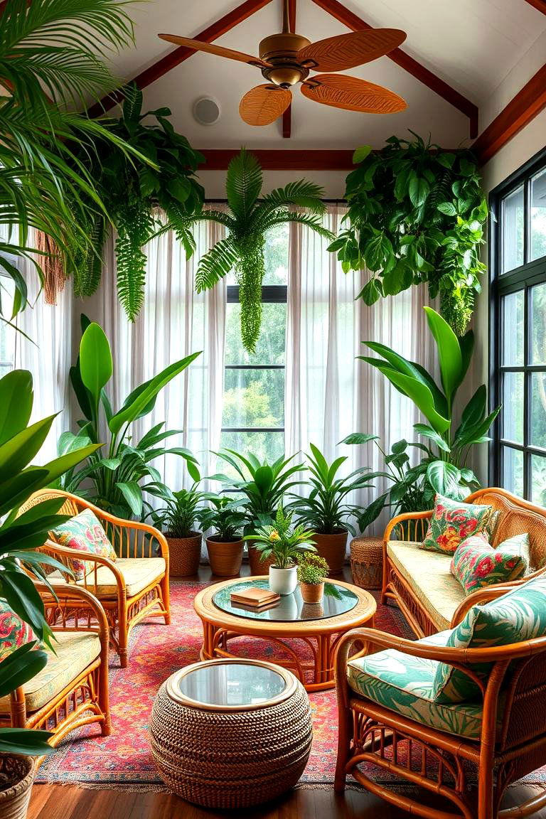 Tropical Vintage Retreat - 24 Vintage Living Room Ideas