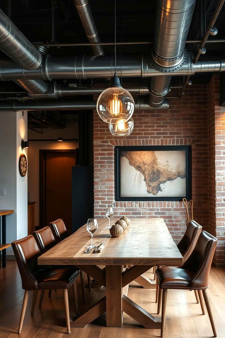 Try an Industrial Style Dining Room - 24 Dining Room Design Ideas