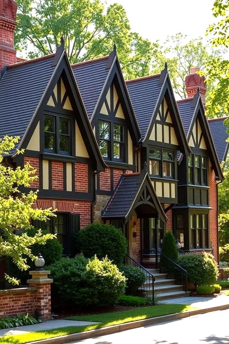 Tudor Revival Charm - 24 1980s House Exterior Ideas