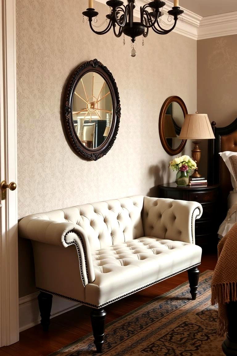 Tufted Bench for a Luxurious Feel - 24 Bedroom Bench Ideas
