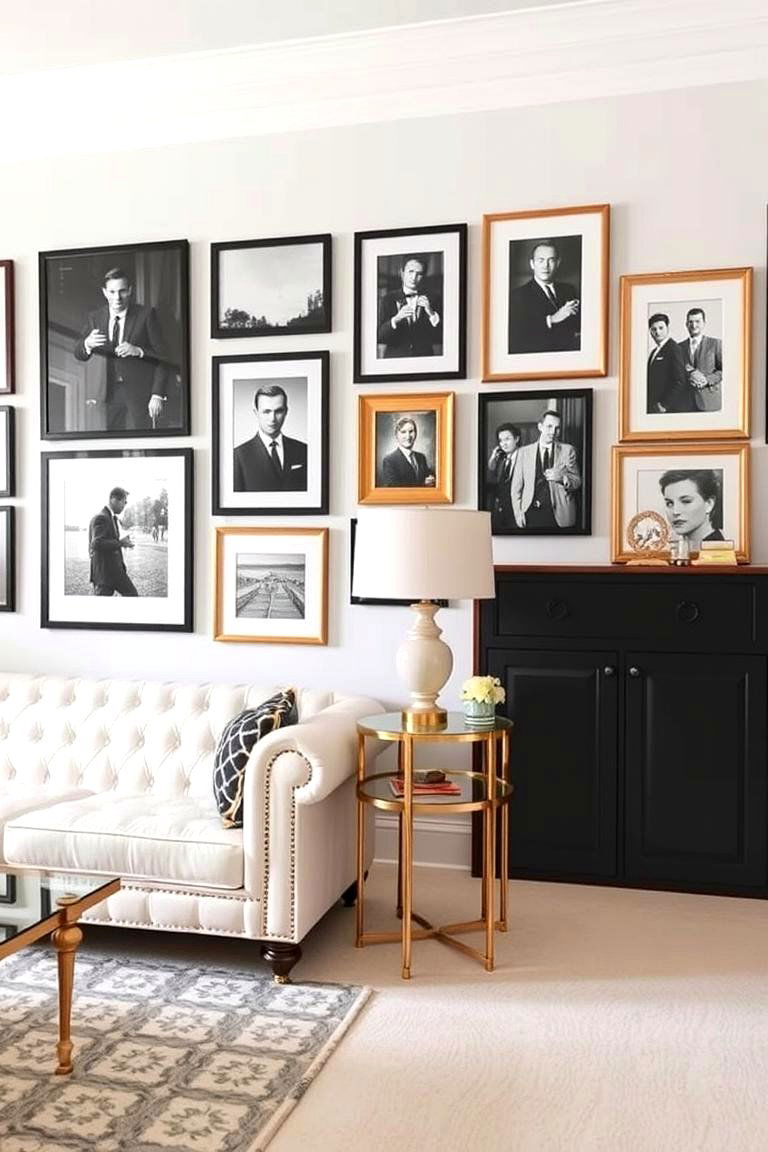 Tufted Furniture - 24 Glam Living Room Ideas