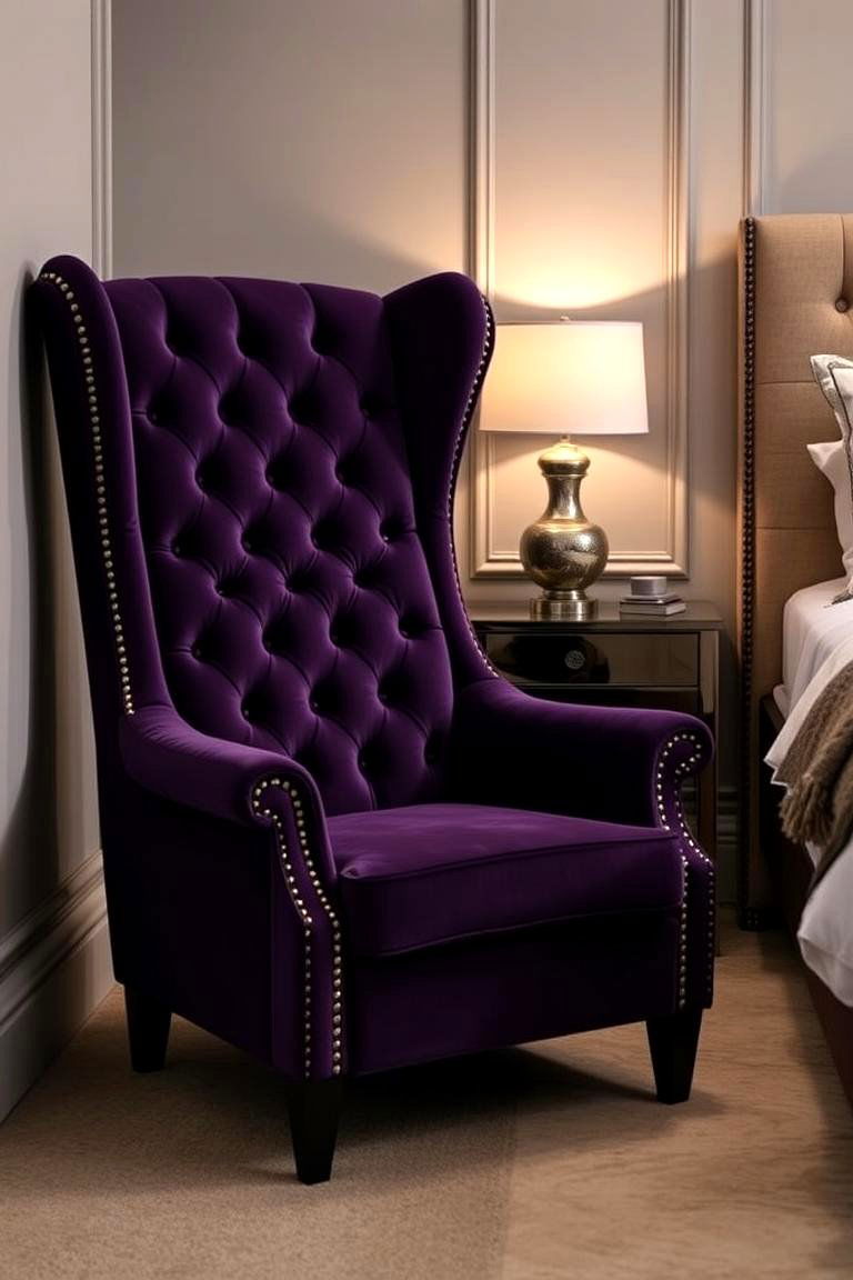 Tufted Velvet Accent Chair - 24 Bedroom Chair Ideas