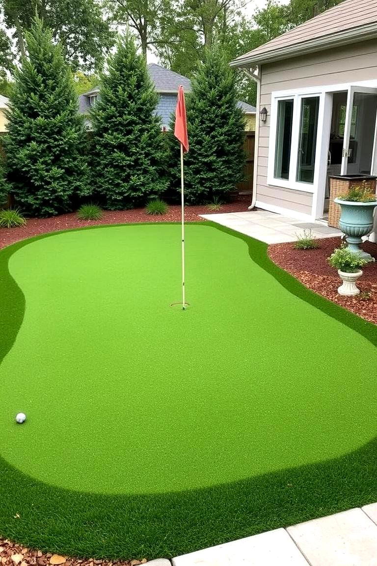 Turf for a Backyard Putting Green - 24 Backyard Turf Ideas