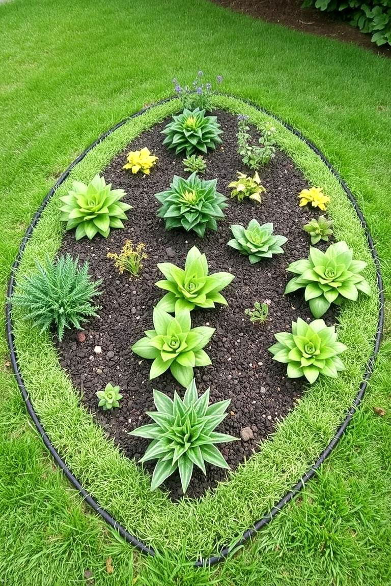 Turf for a Raised Garden Bed Surrounding - 24 Backyard Turf Ideas