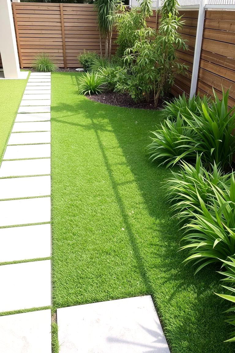 Turf for a Sustainable Garden Area - 24 Backyard Turf Ideas