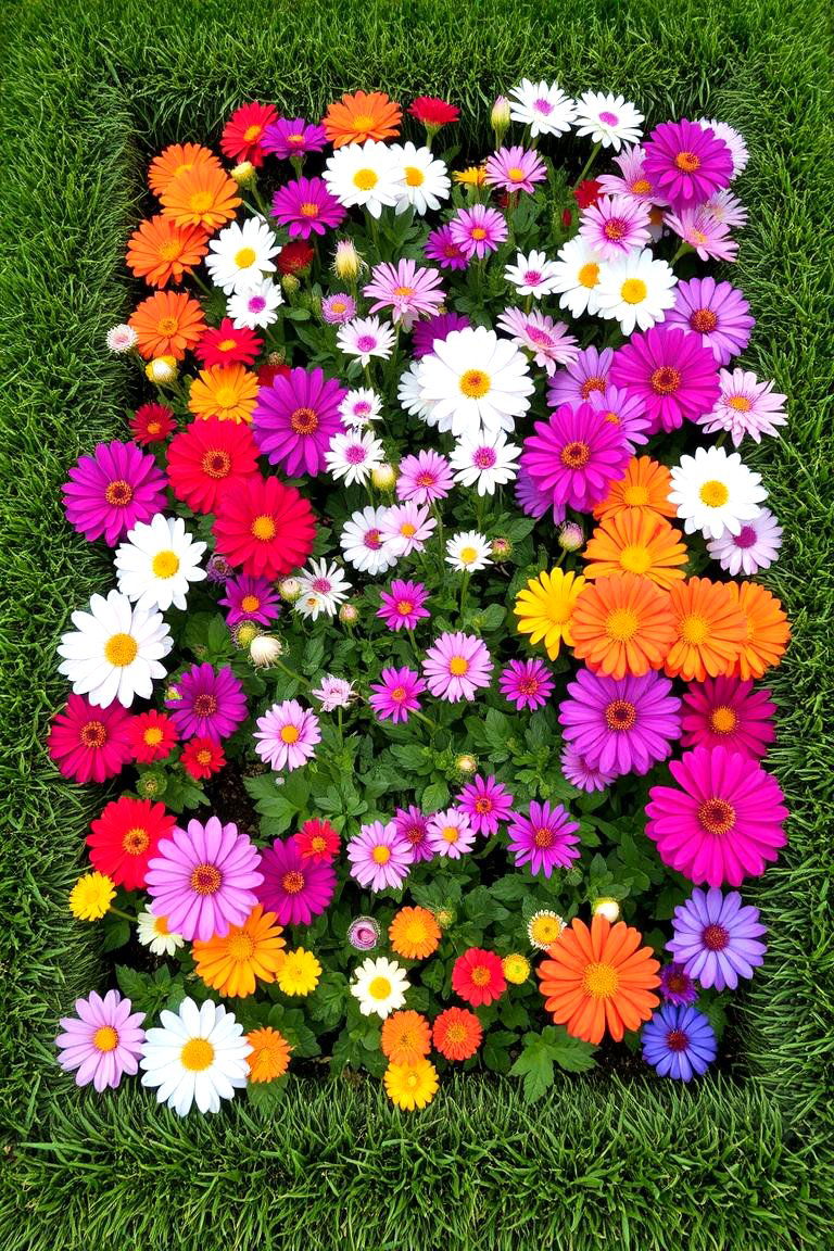 Turf to Frame a Beautiful Garden Border - 24 Backyard Turf Ideas