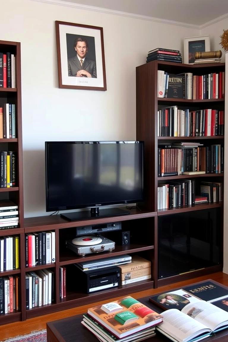 Turn Your Library Into a Multimedia Space - 24 Home Library Ideas