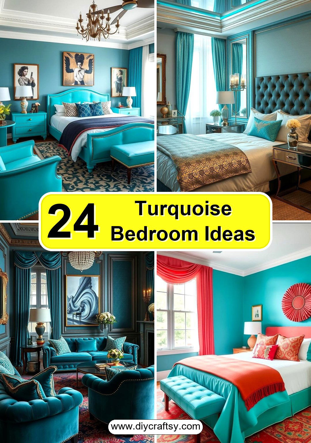 Turquoise Bedroom Ideas