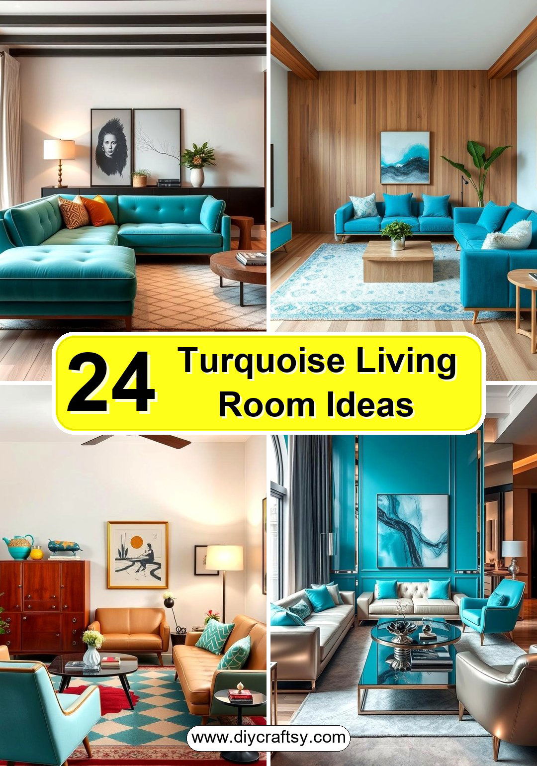 Turquoise Living Room Ideas