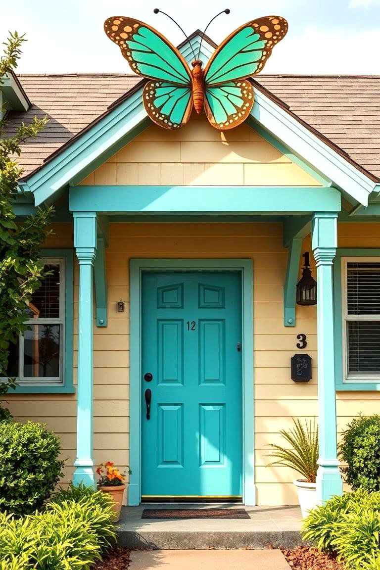 Turquoise - 24 Mid Century Front Door Colors