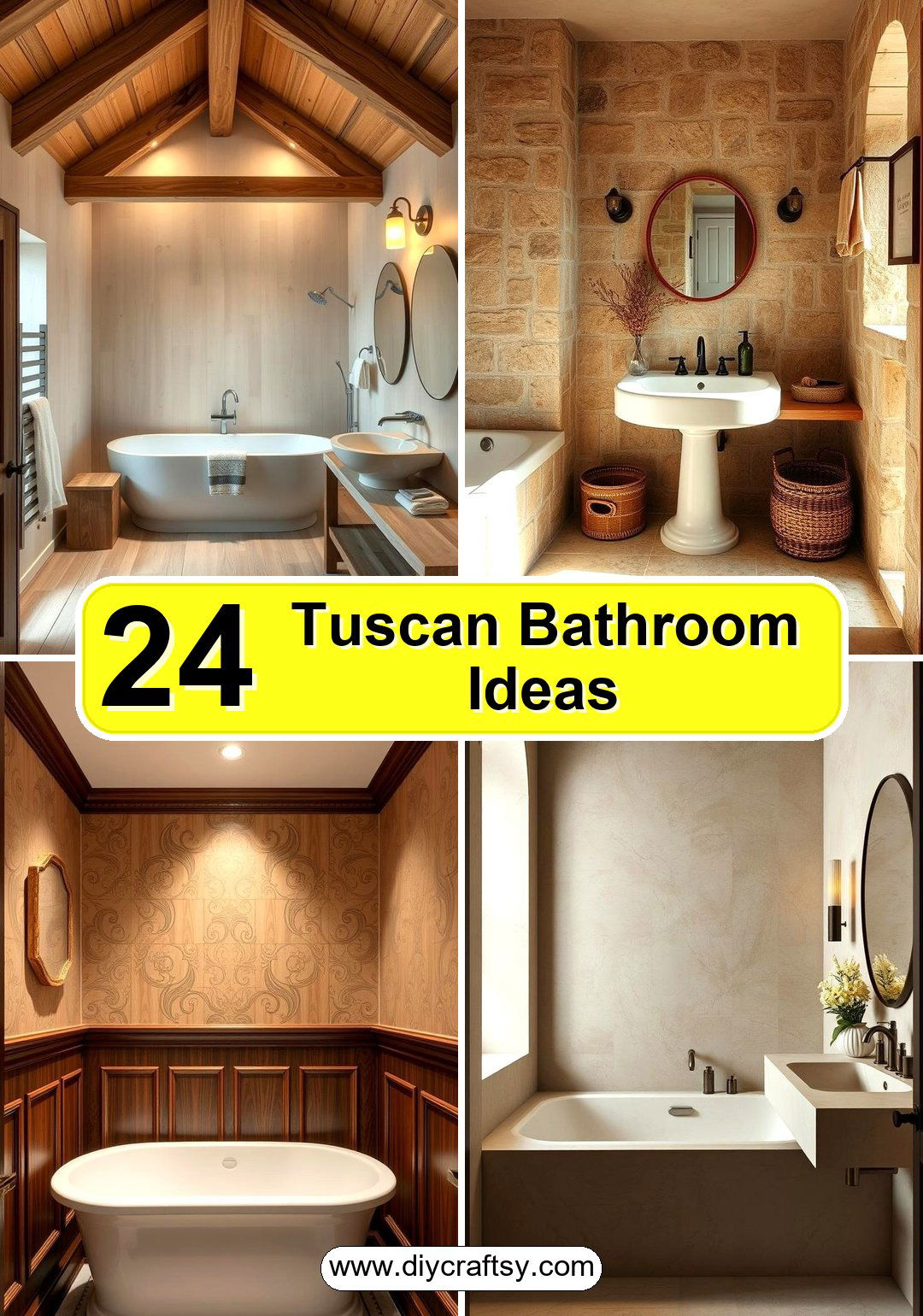 Tuscan Bathroom Ideas