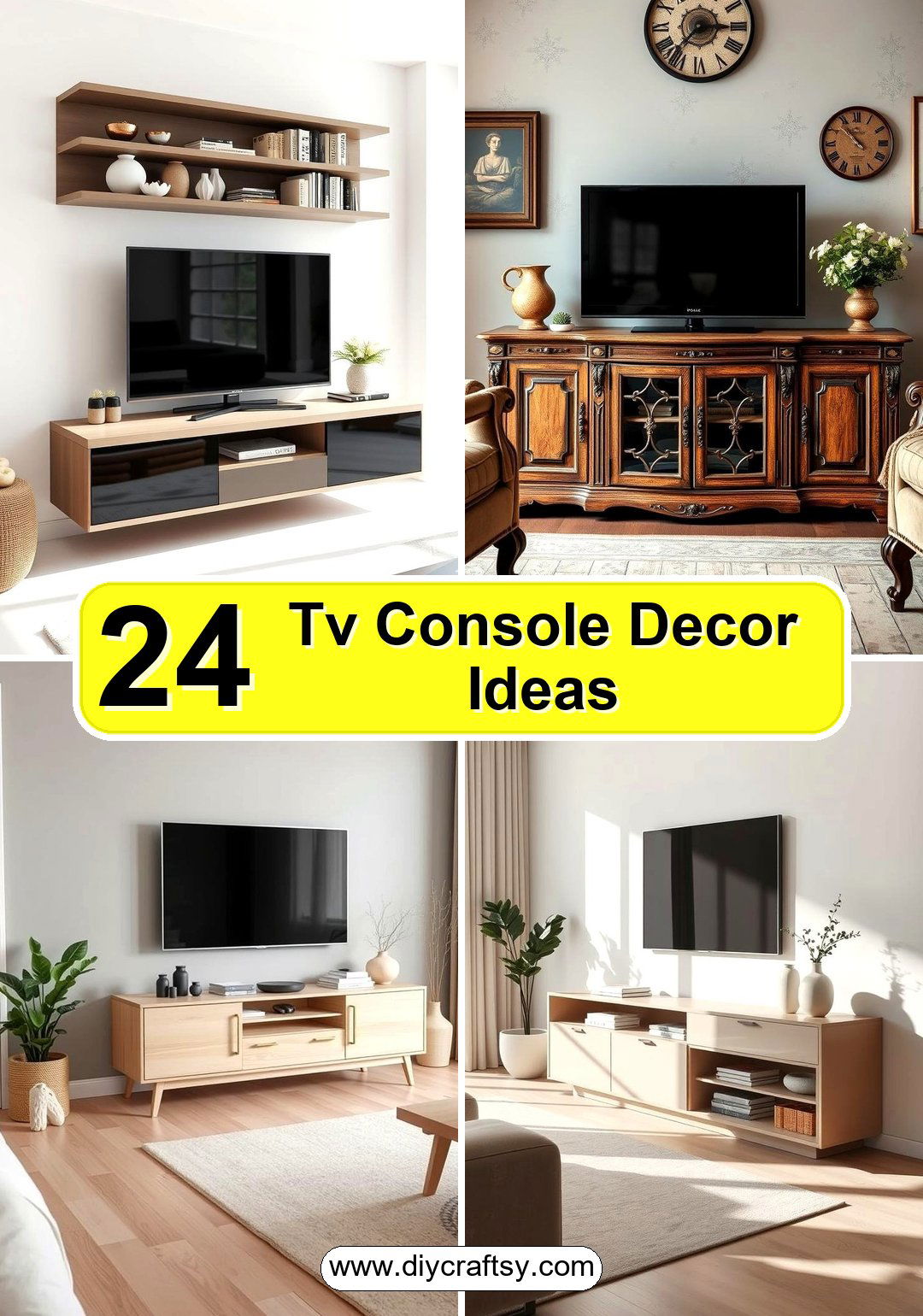 Tv Console Decor Ideas