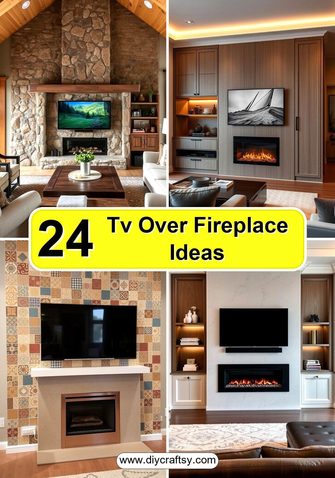 Tv Over Fireplace Ideas