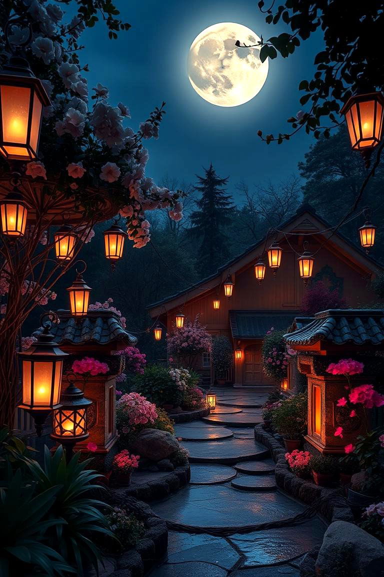 Twilight Garden Escape - 24 L Shaped Backyard Ideas