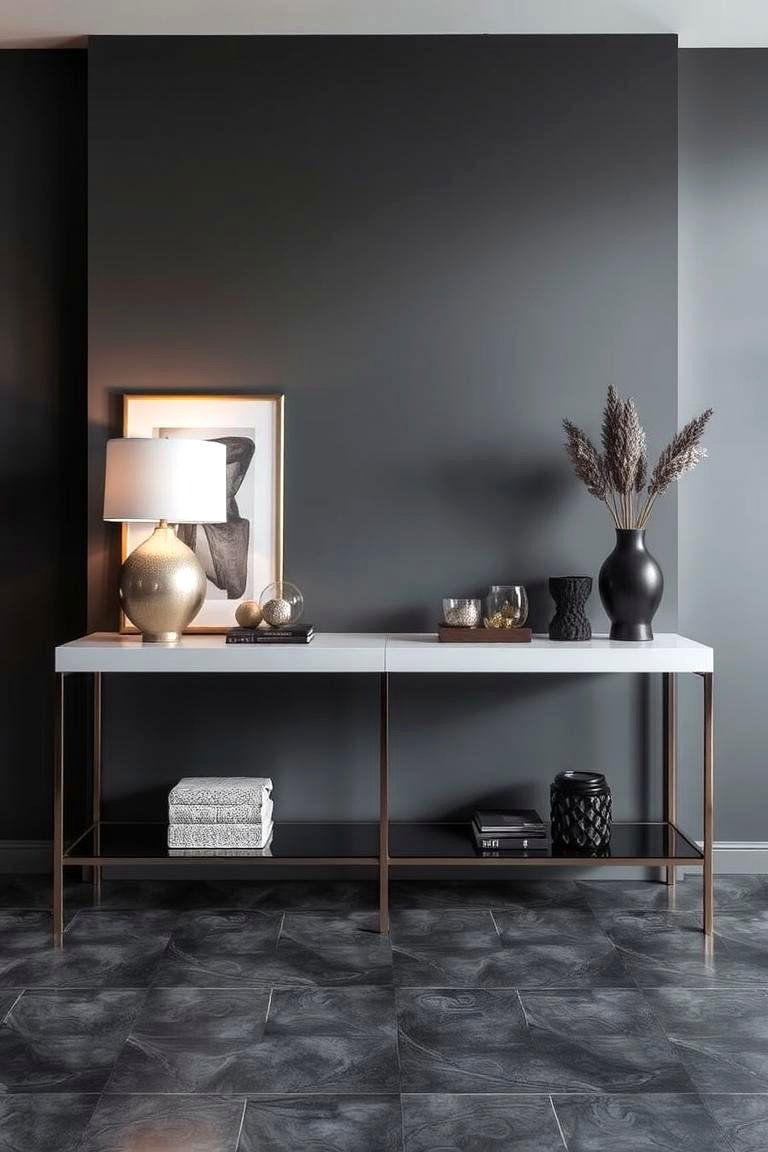 Twin Console Tables - 24 Symmetrical Living Room Ideas