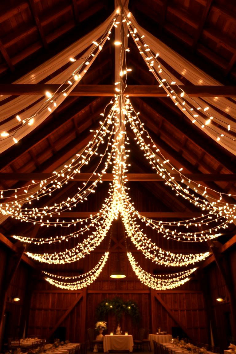 Twinkling String Lights - 24 Western Wedding Ideas
