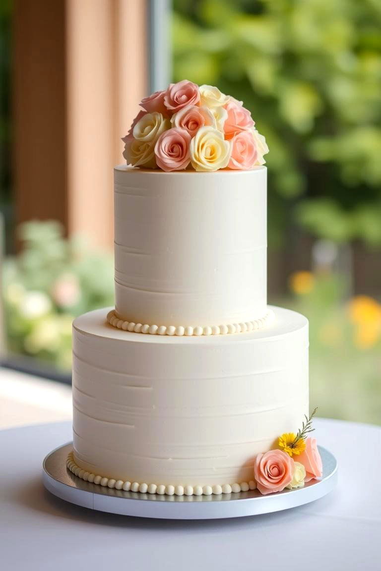 Two Tiered Delight - 24 Small Wedding Cake Ideas