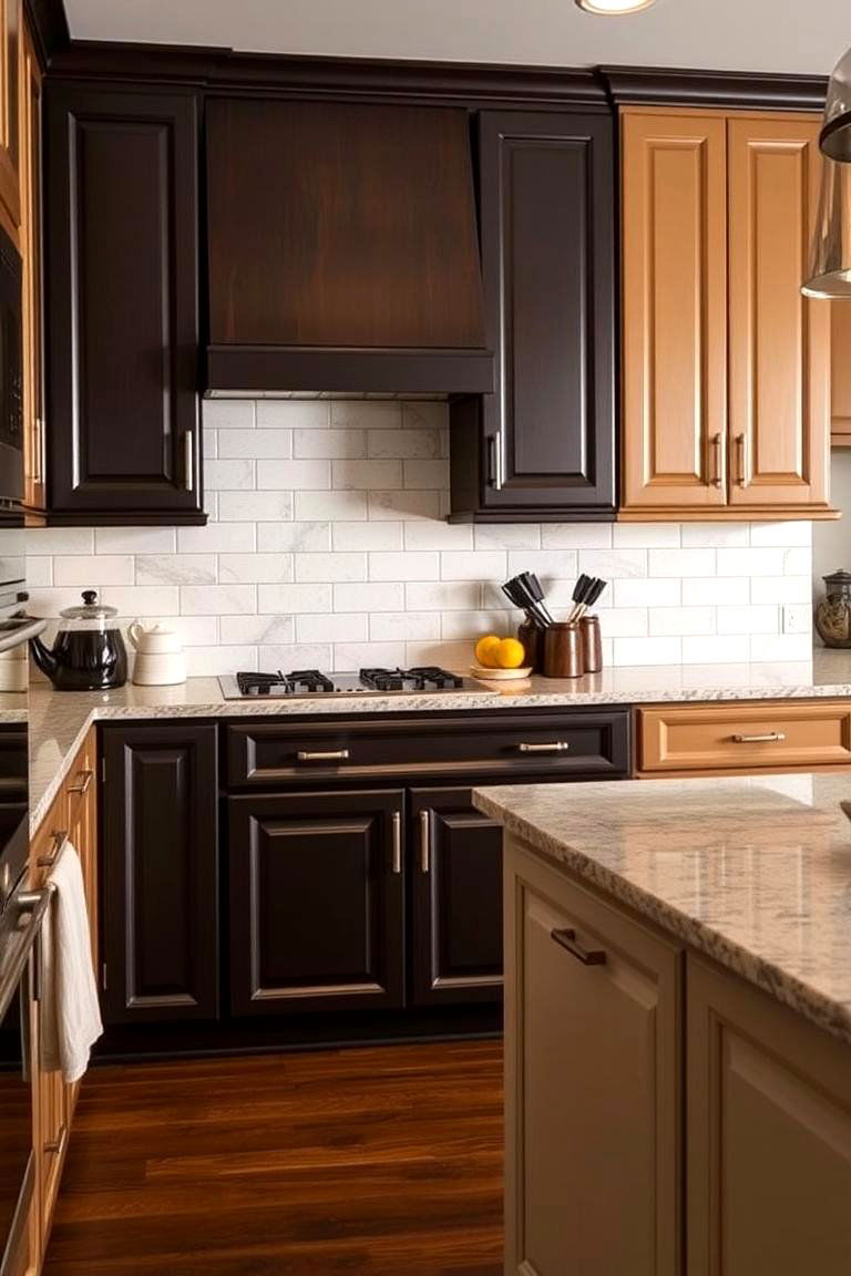 Two Tone Cabinet Designs - 24 Kitchen Cabinet Ideas