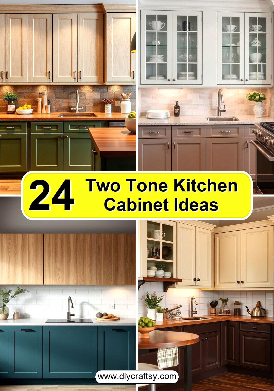 Two Tone Kitchen Cabinet Ideas