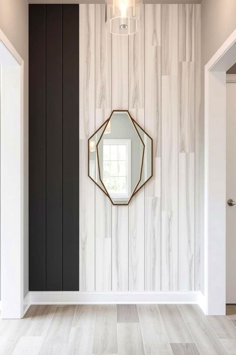 Two Tone Shiplap - 24 Shiplap Wall Entryway Ideas