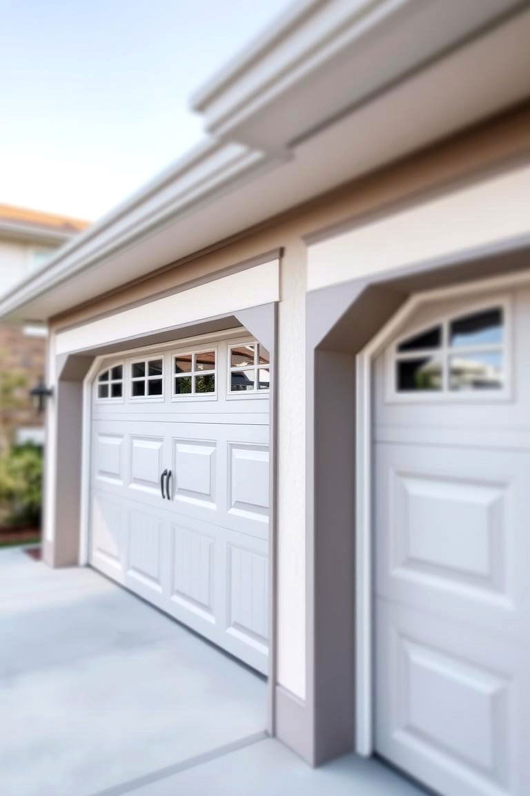 Two Tone Trim Design - 24 Exterior Taupe House Color Combinations