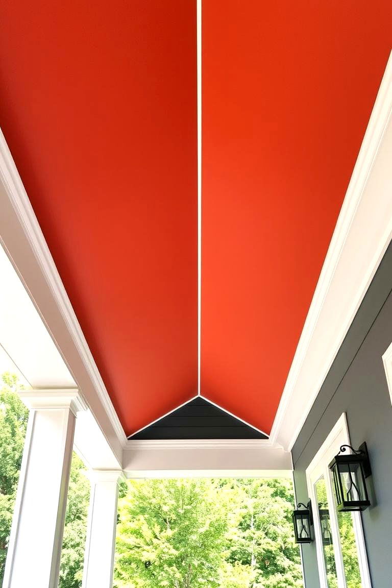 Two Tone Vinyl Ceiling - 24 Vinyl Porch Ceiling Ideas