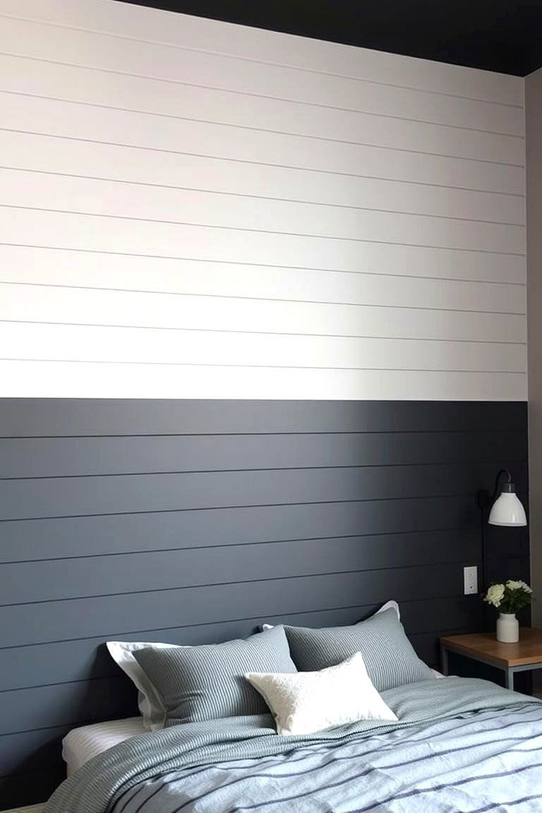 Two Toned Shiplap Walls - 24 Shiplap Wall Ideas