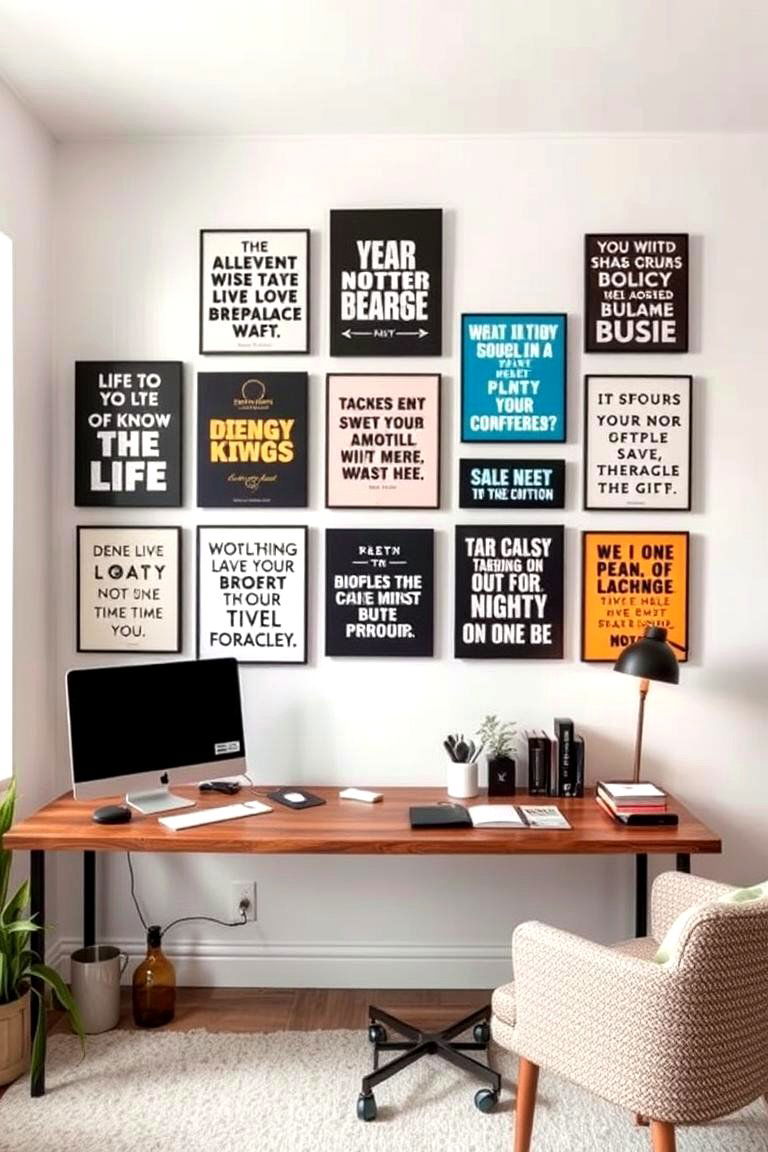 Typography and Quotes Gallery - 24 Gallery Wall Ideas