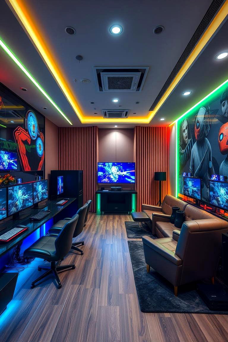 Ultimate Console Gaming Haven - 24 Luxury Game Room Ideas