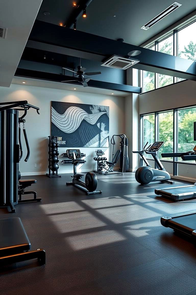 Ultimate Fitness Zone - 24 Luxury Man Cave Ideas