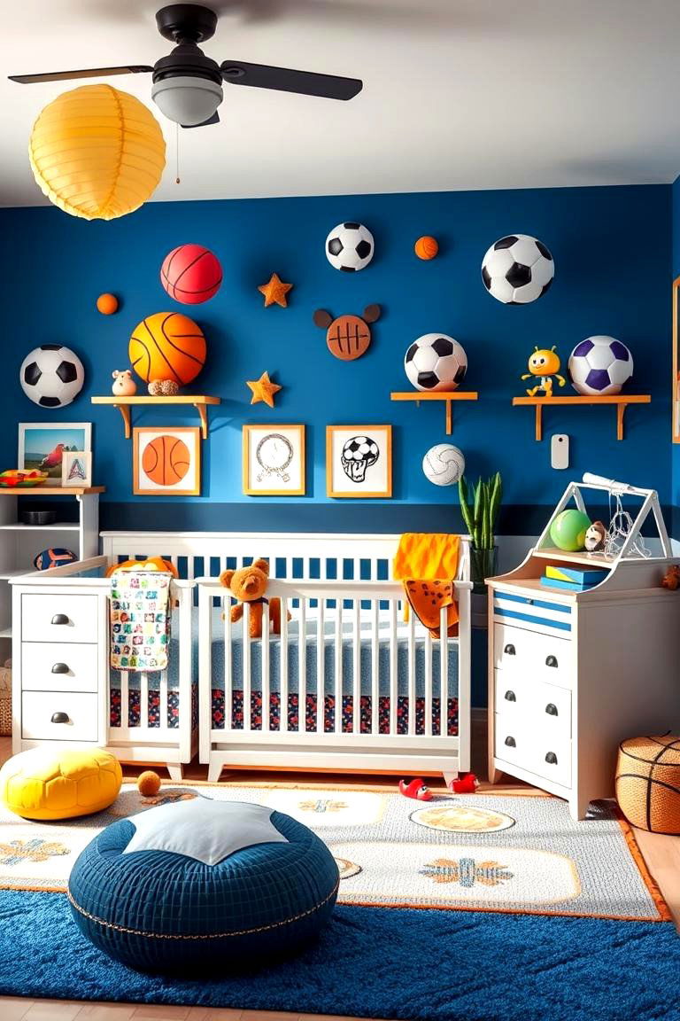 Ultimate Sports Mix Nursery - 24 Sports Nursery Ideas