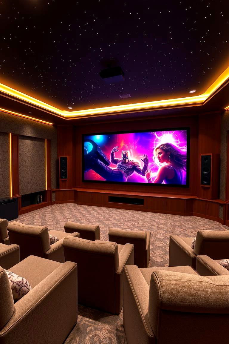 Ultra Luxurious Home Theaters with Interactive Screens - 24 2400s Interior Design Ideas