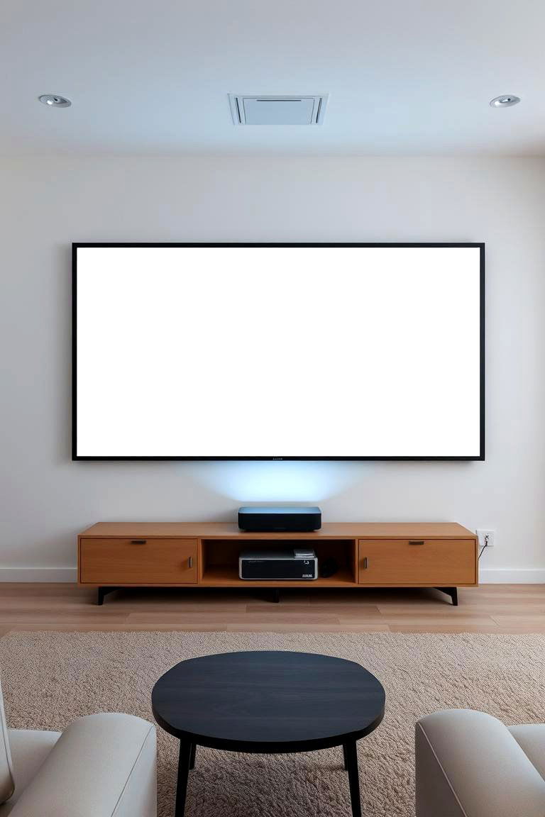 Ultra Short Throw Projector Setup - 24 Home Theater Ideas