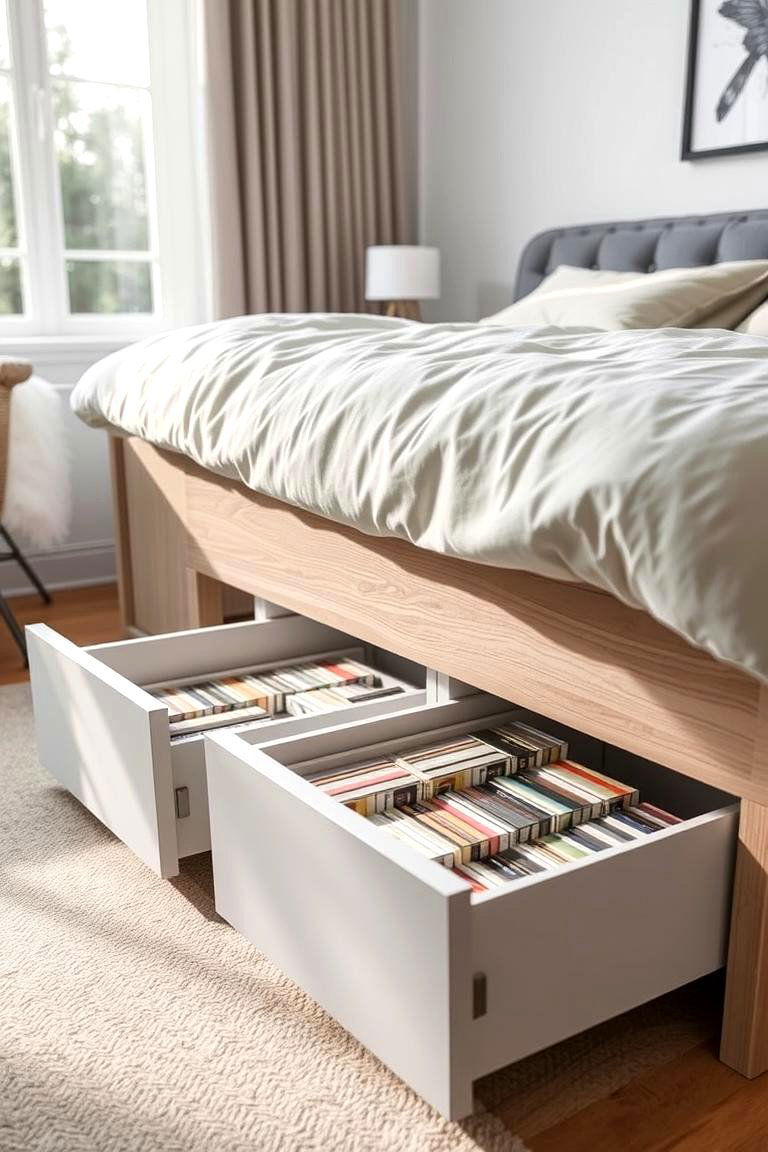 Under Bed CD Storage Drawers - 24 Cd Storage Ideas