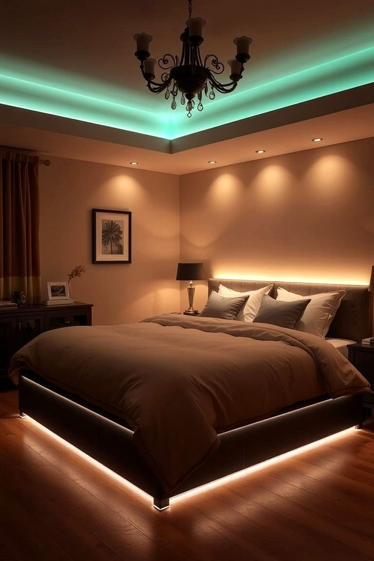 Under Bed Lighting - 24 Bedroom Lighting Ideas