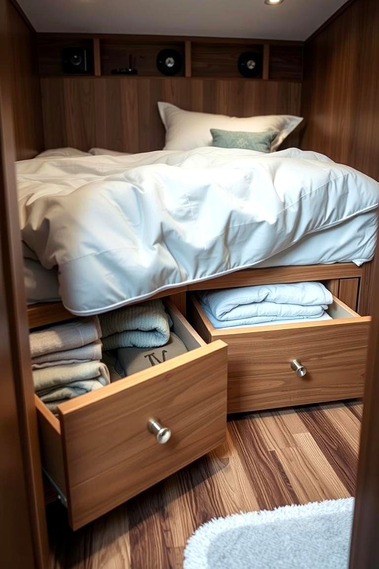 Under Bed Storage Drawers - 24 small bedroom storage ideas