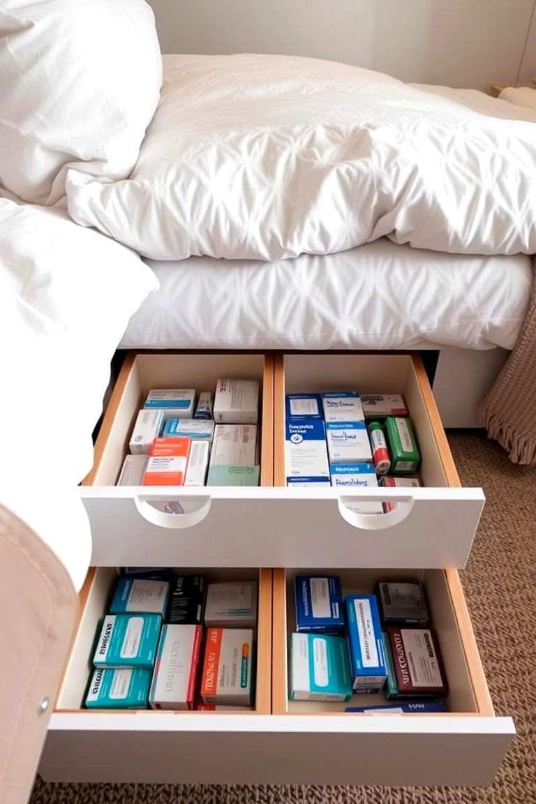 Under Bed Storage Drawers - 24 Medicine Storage Ideas