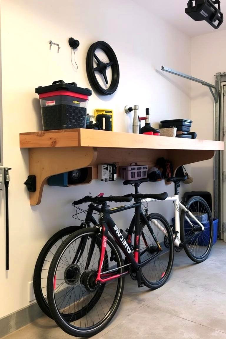 Under Bench Bike Storage - 24 Garage Bike Storage Ideas