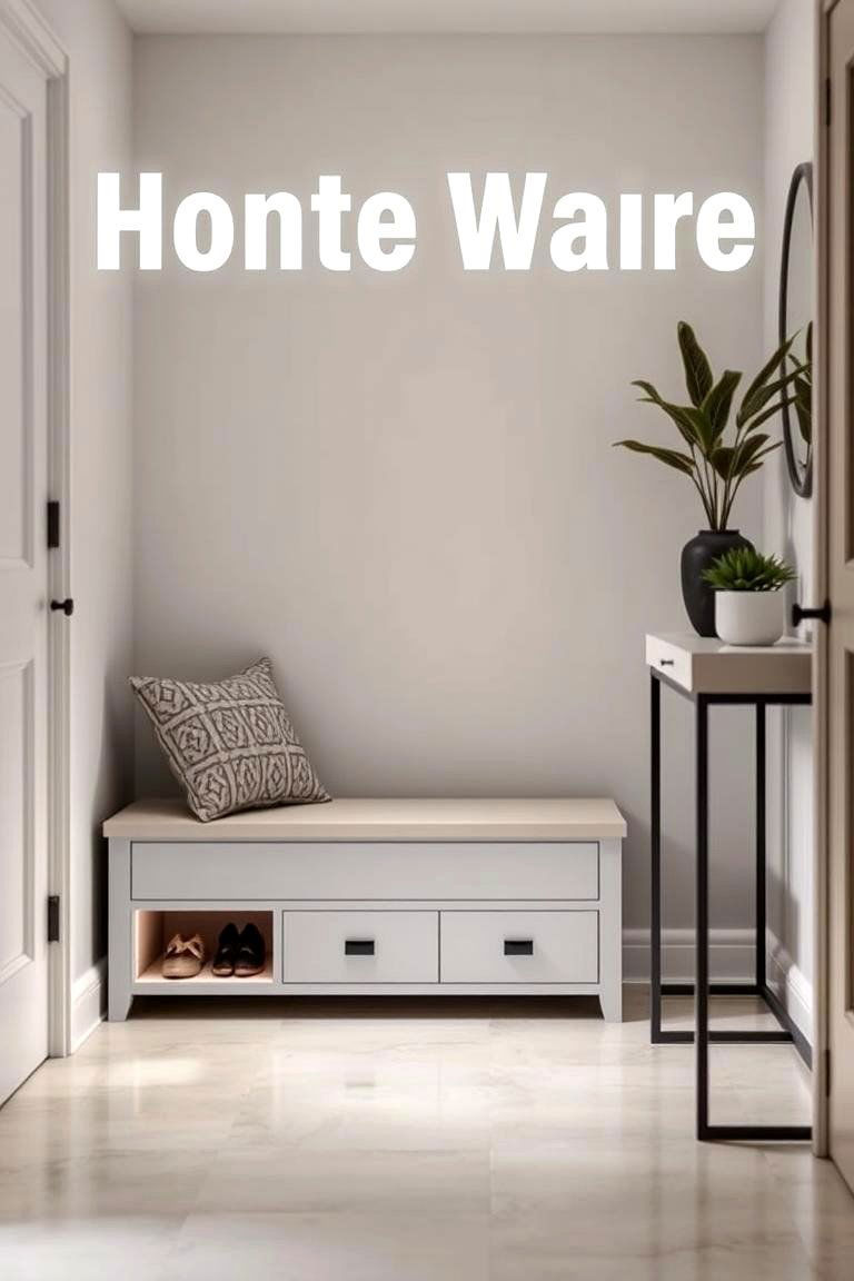 Under Bench Storage - 24 Entryway Shoe Storage Ideas