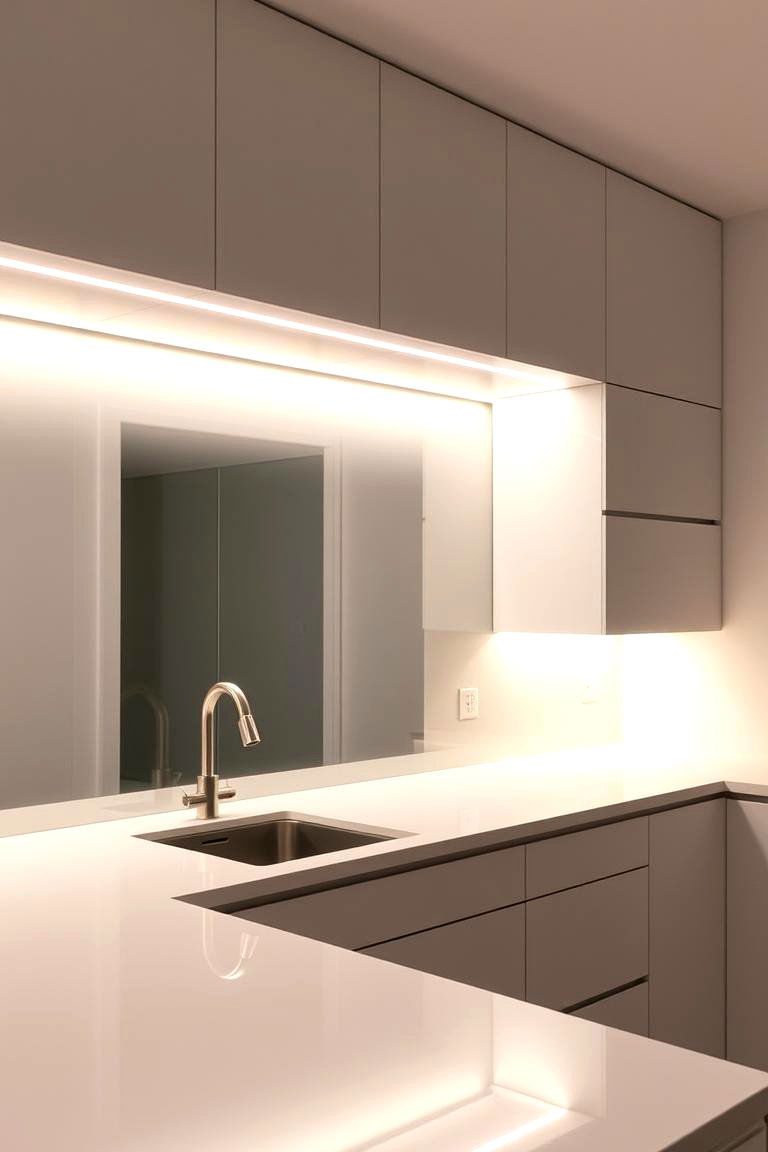 Under Cabinet LED Strip Lighting - 24 Cabinet Lighting Ideas