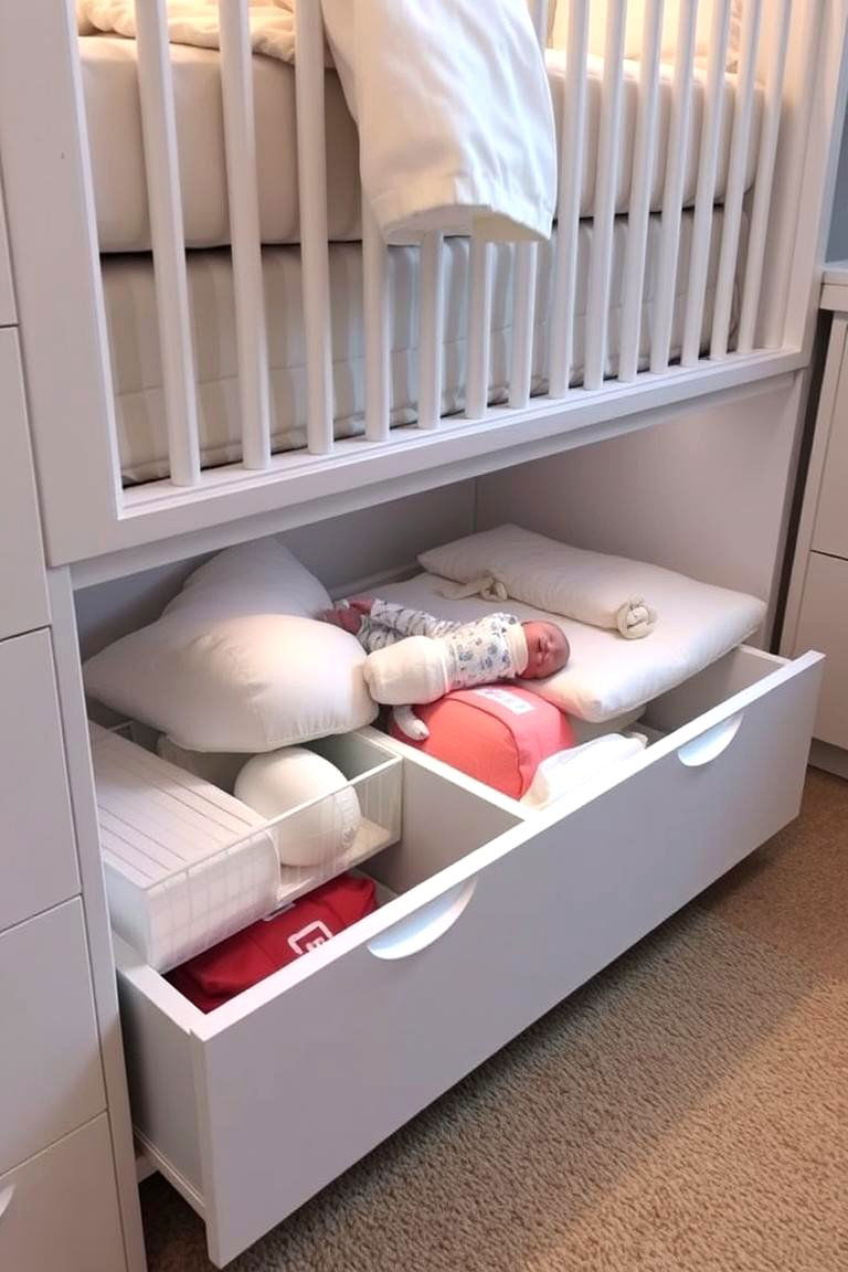 Under Crib Storage Drawers - 24 Nursery Storage Ideas