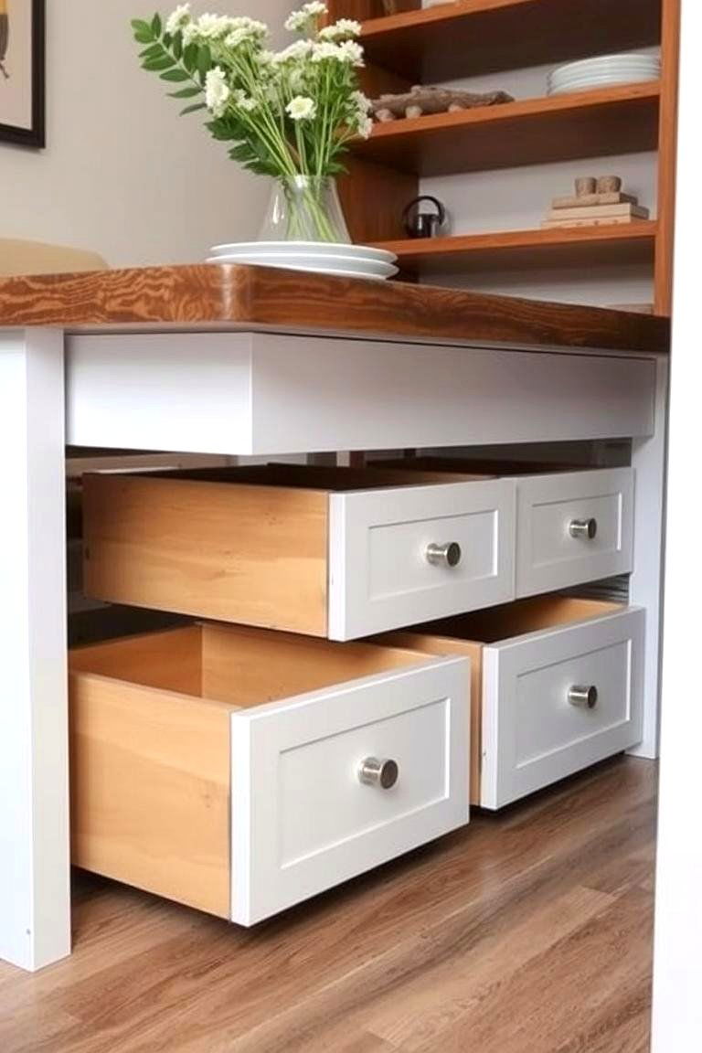 Under Dining Table Storage Solutions - 24 Dining Room Storage Ideas
