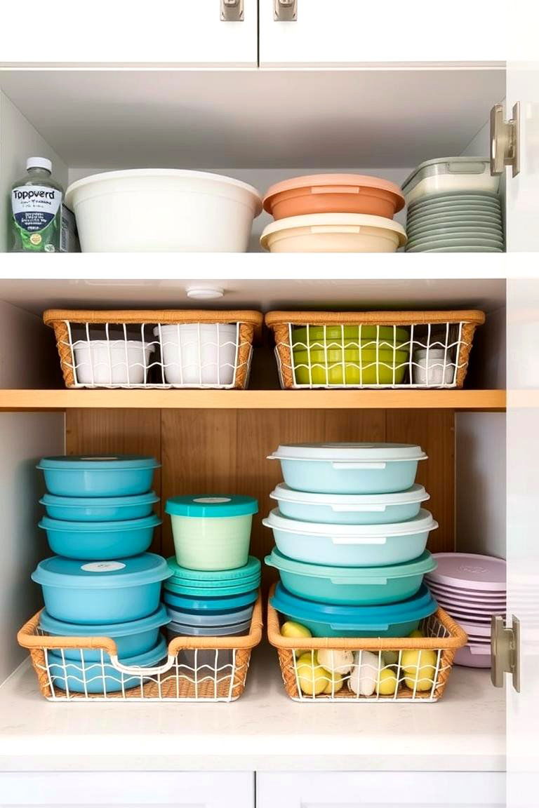 Under Shelf Baskets - 24 Tupperware Organization Ideas