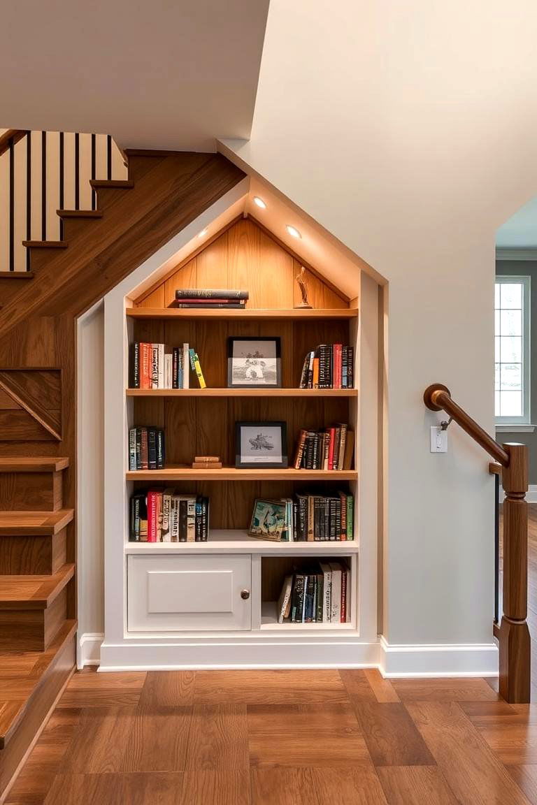 Under Stair Built In Bookshelf - 24 Built-in Bookshelf Ideas