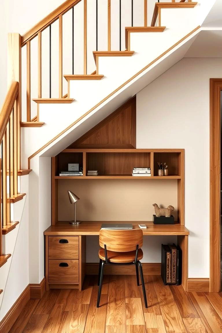 Under Stair Built in Desk - 24 Built-in Desk Ideas
