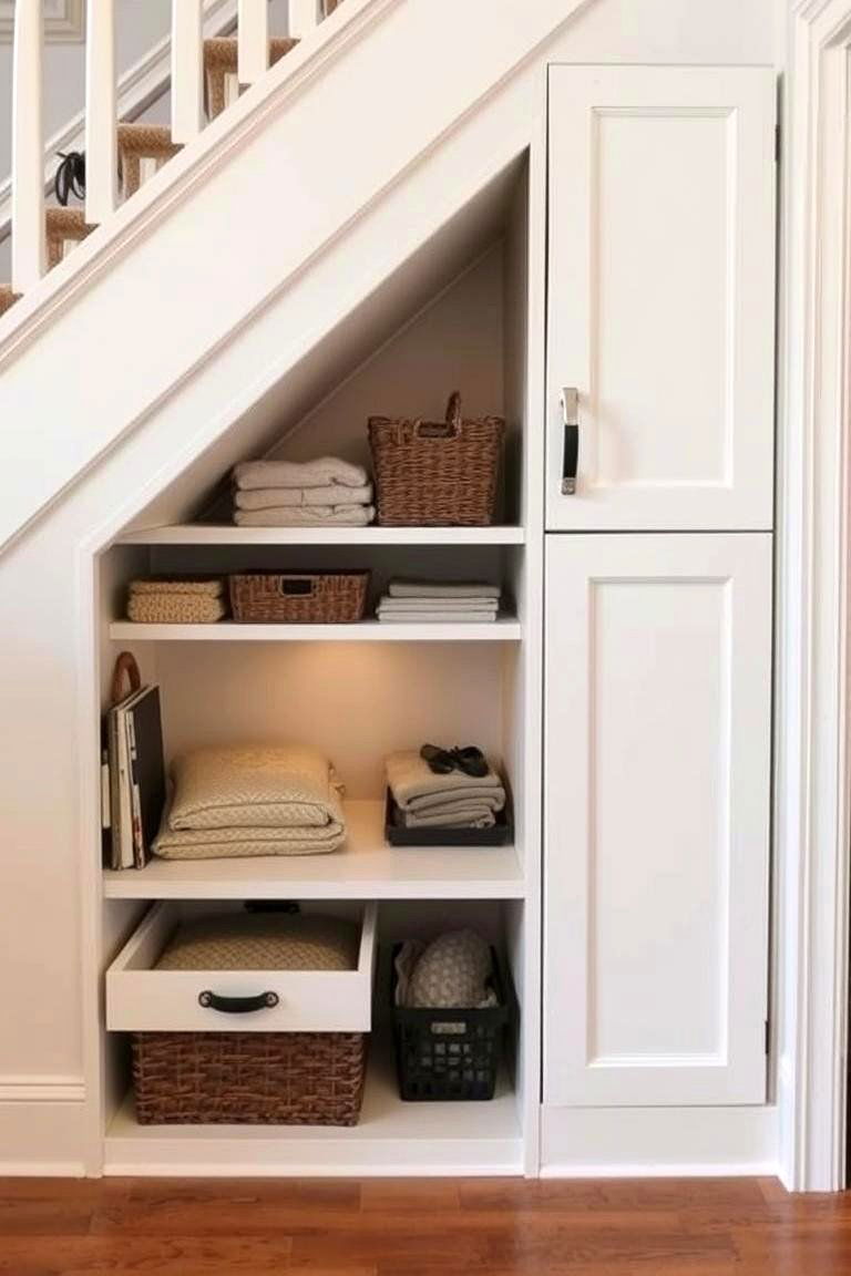 Under Stair Storage Solution - 24 Garbage Can Storage Ideas