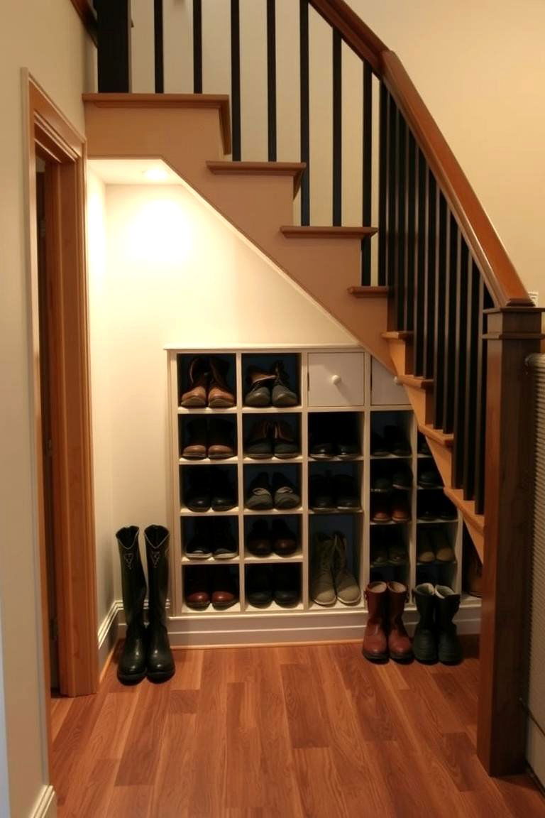 Under Staircase Boot Storage - 24 Boot Storage Ideas