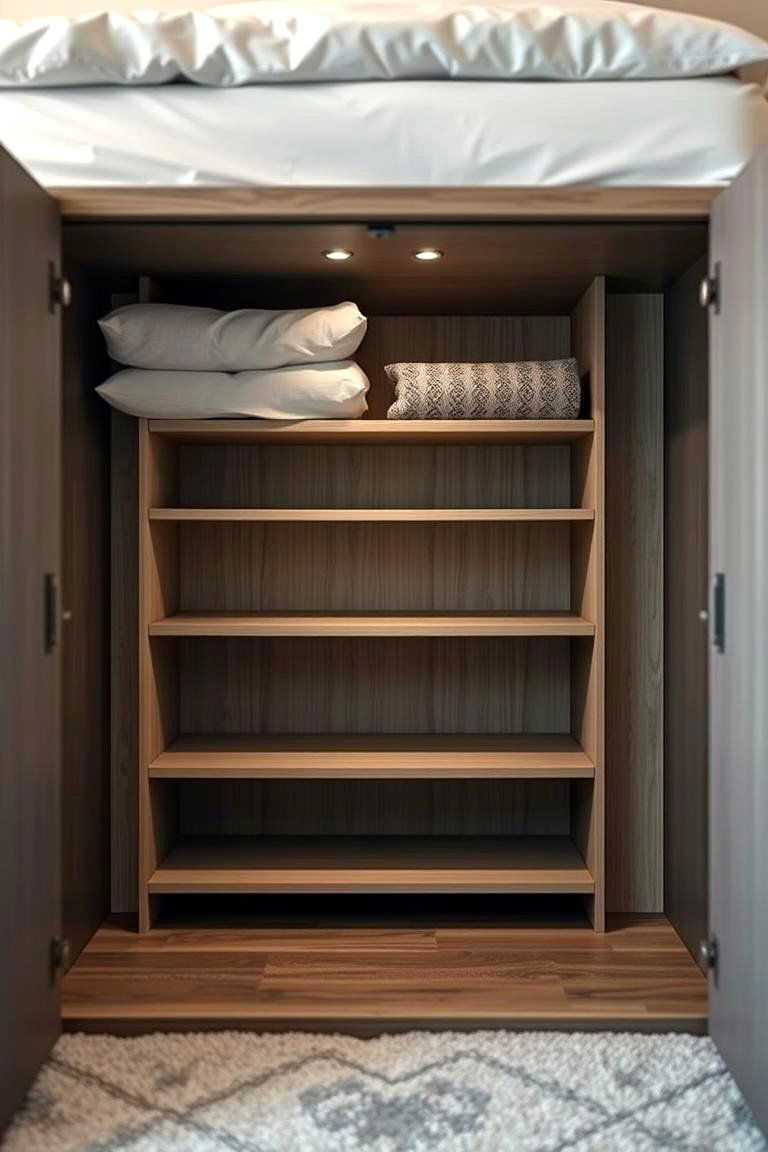 Under bed Closet Shelves - 24 Closet Shelving Ideas